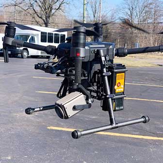 Pergam LMC Mini detector on a UAV